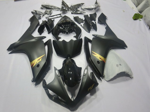 Negro & Oro 2007-2008 Yamaha R1 Carenados Moto Negro & Oro 2007-2008 Yamaha R1 Carenados Moto