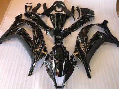 Negro & Oro 2016-2019 Kawasaki ZX10R Carenados Moto