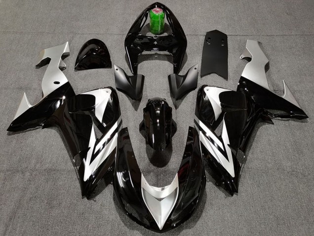 Negro & Plata 2006-2007 Kawasaki ZX10R Carenados Moto Negro & Plata 2006-2007 Kawasaki ZX10R Carenados Moto