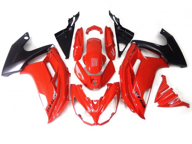 Negro Rojo 2012-2016 Kawasaki Ninja 650R Carenados Moto Negro Rojo 2012-2016 Kawasaki Ninja 650R Carenados Moto