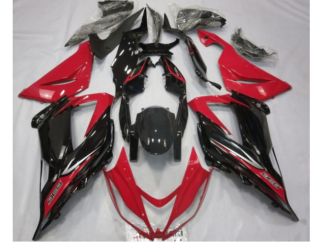 Negro & Rojo 2013-2018 Kawasaki ZX6R Carenados Moto Negro & Rojo 2013-2018 Kawasaki ZX6R Carenados Moto