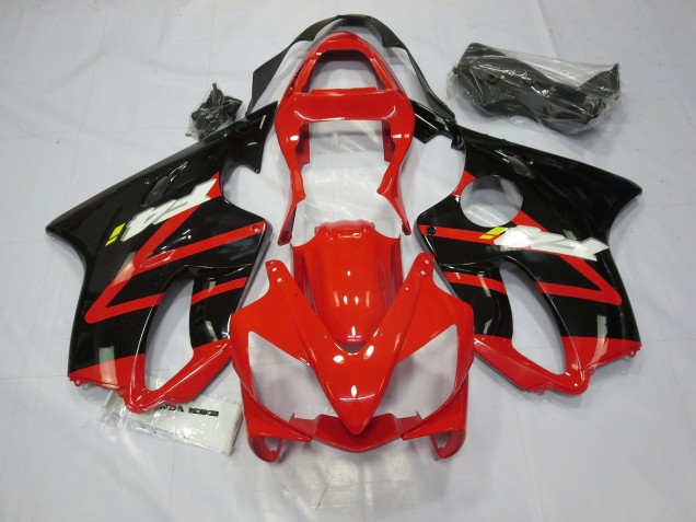 Negro Rojo & Amarillo 2001-2003 Honda CBR600 F4i Carenados Moto Negro Rojo & Amarillo 2001-2003 Honda CBR600 F4i Carenados Moto