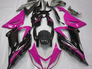 Negro & Rosa 2013-2018 Kawasaki ZX6R Carenados Moto