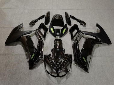 Negro & Verde 2012-2016 Kawasaki Ninja 650R Carenados Moto