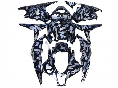 Nieve Plateada Camuflaje 2009-2012 Honda CBR600RR Carenados Moto