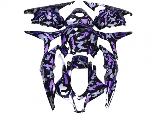 Nieve Púrpura Camuflaje 2009-2012 Honda CBR600RR Carenados Moto Nieve Púrpura Camuflaje 2009-2012 Honda CBR600RR Carenados Moto