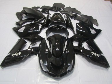 Ninja Negro 2006-2011 Kawasaki ZX14R Carenados Moto