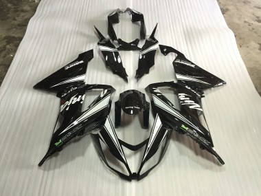Ninja Negro 2013-2018 Kawasaki ZX6R Carenados Moto