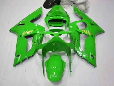 Ninja Verde 2003-2004 Kawasaki ZX6R Carenados Moto