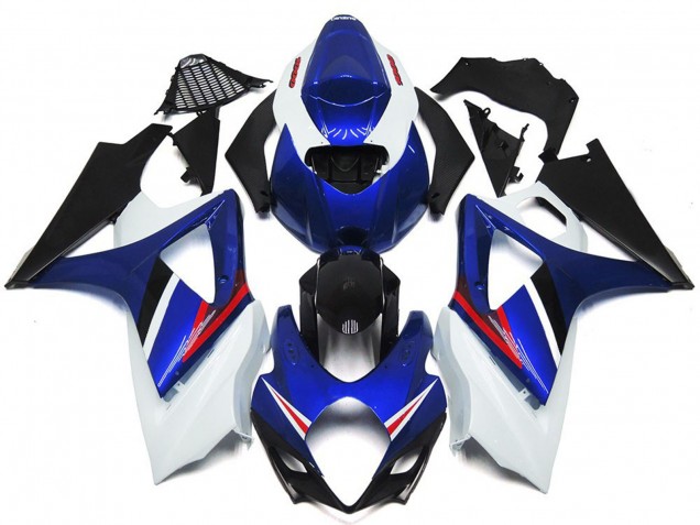 OEM Estilo Azul Brillante & Rojo Blanco 2007-2008 Suzuki GSXR 1000 Carenados Moto OEM Estilo Azul Brillante & Rojo Blanco 2007-2008 Suzuki GSXR 1000 Carenados Moto