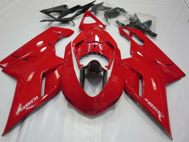 OEM Estilo Rojo Brillante 2007-2014 Ducati 848 1098 1198 Carenados Moto OEM Estilo Rojo Brillante 2007-2014 Ducati 848 1098 1198 Carenados Moto