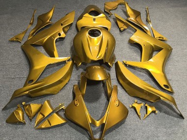 Oro Brillante Liso 2007-2008 Honda CBR600RR Carenados Moto