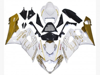 Oro Brillo Corona Personalizado 2005-2006 Suzuki GSXR 1000 Carenados Moto