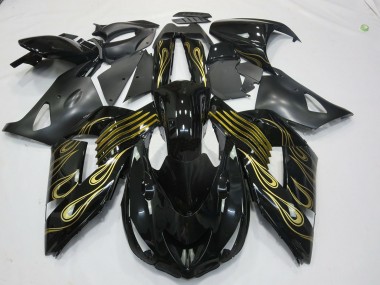 Oro Negro 2006-2011 Kawasaki ZX14R Carenados Moto