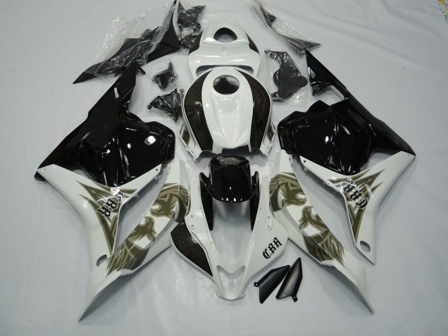 Oro Negro & Blanco 2009-2012 Honda CBR600RR Carenados Moto Oro Negro & Blanco 2009-2012 Honda CBR600RR Carenados Moto