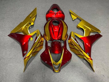 Oro Rojo 2007-2008 Honda CBR600RR Carenados Moto