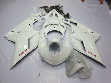 Perla Blanca 2007-2014 Ducati 848 1098 1198 Carenados Moto