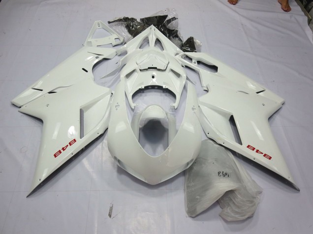 Perla Blanca 2007-2014 Ducati 848 1098 1198 Carenados Moto Perla Blanca 2007-2014 Ducati 848 1098 1198 Carenados Moto
