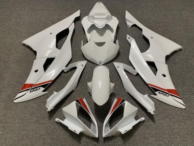 Perla Blanca 2008-2016 Yamaha R6 Carenados Moto