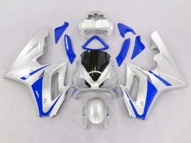 Plata & Azul 2006-2008 Triumph Daytona 675 Carenados Moto