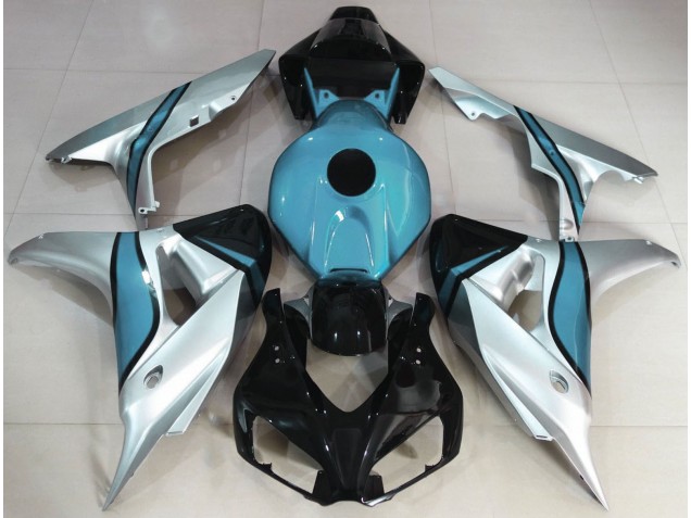Plata & Azul Claro Personalizado 2006-2007 Honda CBR1000RR Carenados Moto Plata & Azul Claro Personalizado 2006-2007 Honda CBR1000RR Carenados Moto