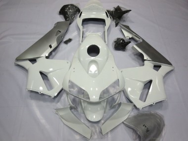 Plata & Blanco 2003-2004 Honda CBR600RR Carenados Moto