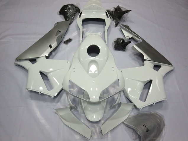 Plata & Blanco 2003-2004 Honda CBR600RR Carenados Moto Plata & Blanco 2003-2004 Honda CBR600RR Carenados Moto
