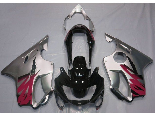 Plata Brillante & Rojo 1999-2000 Honda CBR600 F4 Carenados Moto Plata Brillante & Rojo 1999-2000 Honda CBR600 F4 Carenados Moto
