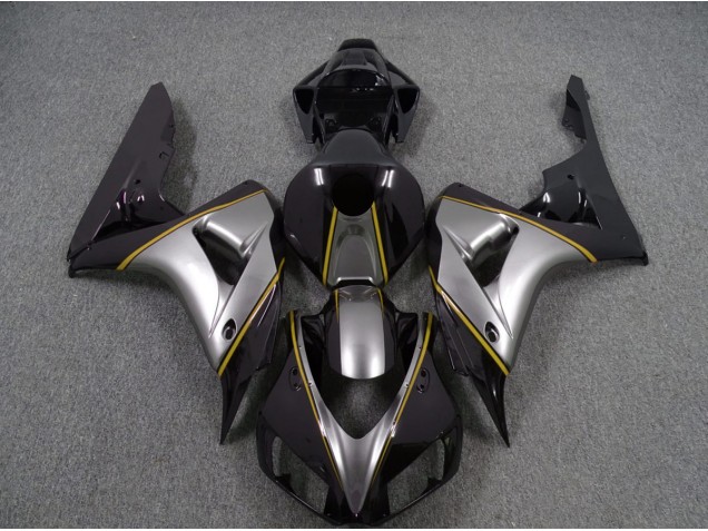 Plata Con Raya Diplomática Amarilla 2006-2007 Honda CBR1000RR Carenados Moto Plata Con Raya Diplomática Amarilla 2006-2007 Honda CBR1000RR Carenados Moto