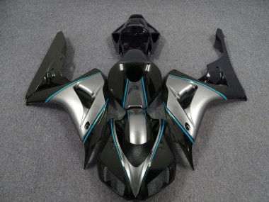 Plata Con Raya Diplomática Azul 2006-2007 Honda CBR1000RR Carenados Moto