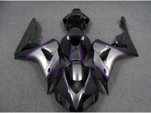 Plata Con Raya Diplomática De Color Morado Oscuro 2006-2007 Honda CBR1000RR Carenados Moto Plata Con Raya Diplomática De Color Morado Oscuro 2006-2007 Honda CBR1000RR Carenados Moto
