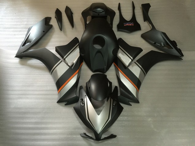 Plata Mate & Negro 2012-2016 Honda CBR1000RR Carenados Moto Plata Mate & Negro 2012-2016 Honda CBR1000RR Carenados Moto