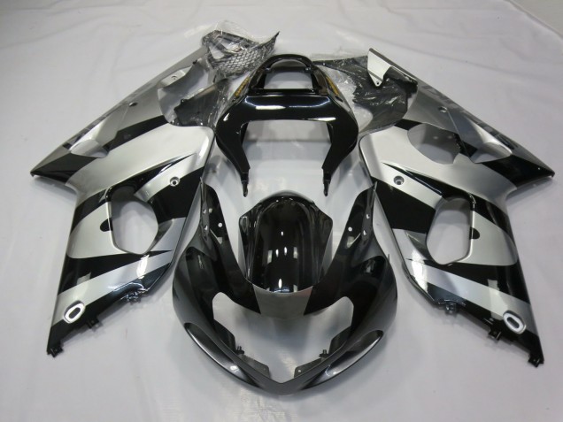 Plata & Negro 2000-2002 Suzuki GSXR 1000 Carenados Moto Plata & Negro 2000-2002 Suzuki GSXR 1000 Carenados Moto