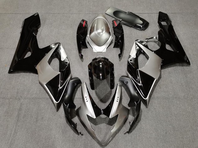 Plata & Negro 2005-2006 Suzuki GSXR 1000 Carenados Moto Plata & Negro 2005-2006 Suzuki GSXR 1000 Carenados Moto