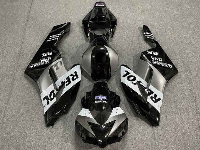 Plata Negro Repsol 2004-2005 Honda CBR1000RR Carenados Moto Plata Negro Repsol 2004-2005 Honda CBR1000RR Carenados Moto