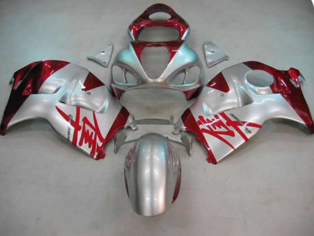Plata & Rojo 1997-2007 Suzuki GSXR 1300 Carenados Moto Plata & Rojo 1997-2007 Suzuki GSXR 1300 Carenados Moto