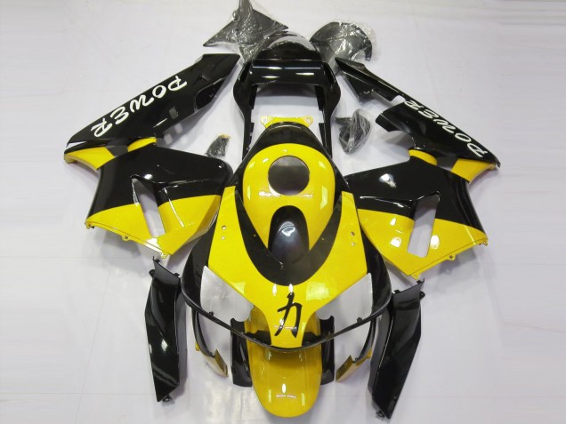 Poder Amarillo Brillante 2003-2004 Honda CBR600RR Carenados Moto