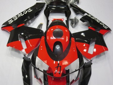 Poder Rojo Brillante 2003-2004 Honda CBR600RR Carenados Moto