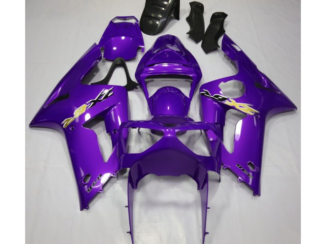 Púrpura Brillante 2003-2004 Kawasaki ZX6R Carenados Moto Púrpura Brillante 2003-2004 Kawasaki ZX6R Carenados Moto