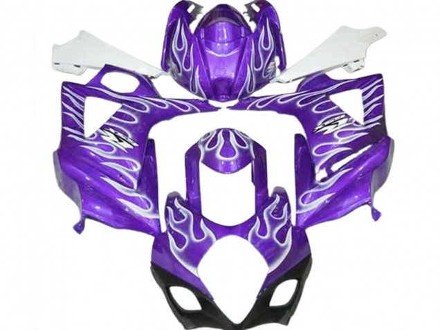 Púrpura Brillante & Blanco Llama 2007-2008 Suzuki GSXR 1000 Carenados Moto Púrpura Brillante & Blanco Llama 2007-2008 Suzuki GSXR 1000 Carenados Moto