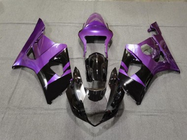 Púrpura Brillante & Negro 2003-2004 Suzuki GSXR 1000 Carenados Moto