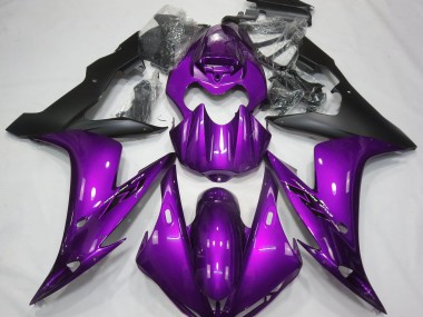 Púrpura Brillante & Negro 2004-2006 Yamaha R1 Carenados Moto
