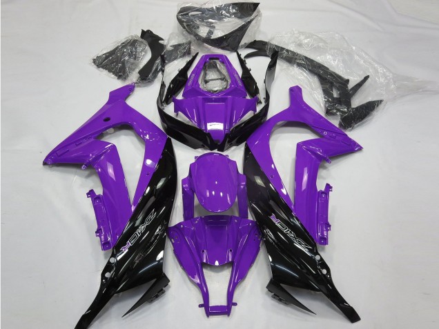 Púrpura Brillante & Negro 2011-2015 Kawasaki ZX10R Carenados Moto Púrpura Brillante & Negro 2011-2015 Kawasaki ZX10R Carenados Moto