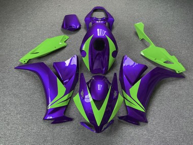 Púrpura Brillante & Verde 2012-2016 Honda CBR1000RR Carenados Moto