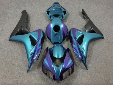 Púrpura & Esmeralda 2006-2007 Honda CBR1000RR Carenados Moto