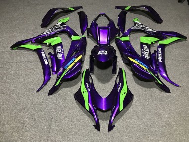 Púrpura Perla Trickstar 2016-2019 Kawasaki ZX10R Carenados Moto