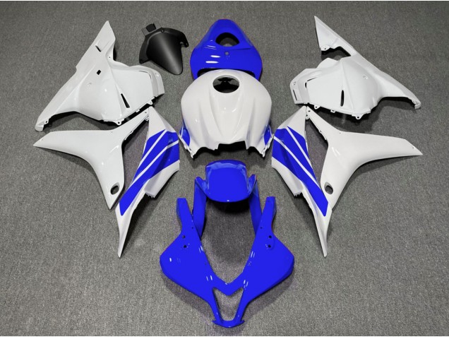 Raya Lateral Azul Oscuro & Blanca 2009-2012 Honda CBR600RR Carenados Moto