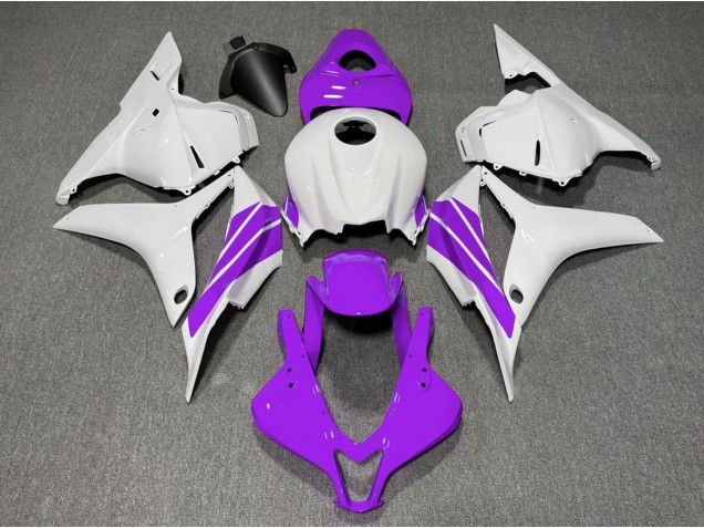 Raya Lateral Morada & Blanca 2009-2012 Honda CBR600RR Carenados Moto Raya Lateral Morada & Blanca 2009-2012 Honda CBR600RR Carenados Moto