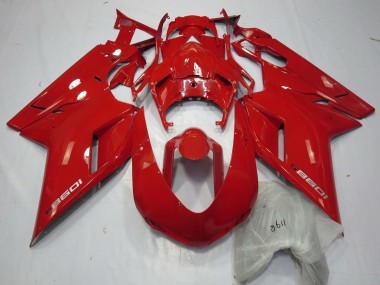 Rojo 1098 2007-2014 Ducati 848 1098 1198 Carenados Moto