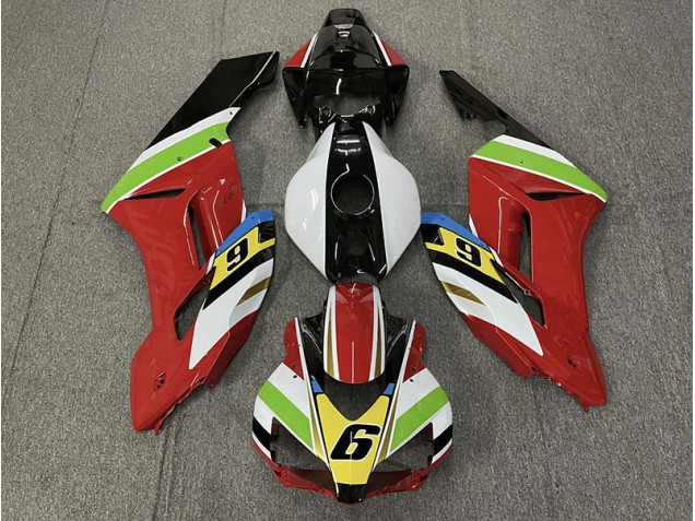 Rojo 6 2004-2005 Honda CBR1000RR Carenados Moto